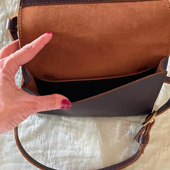 PORTLAND LEATHER GOODS Rich Brown Crossbody Belt Bag - Picture 3 of 3